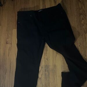 Men's Classic Black Straight Jeans